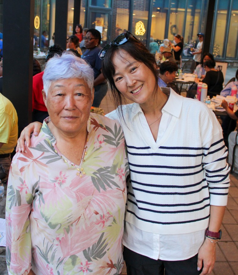 Seoyeong Jang and her mother Chung Ea Lim at the Delaware Korean Festival