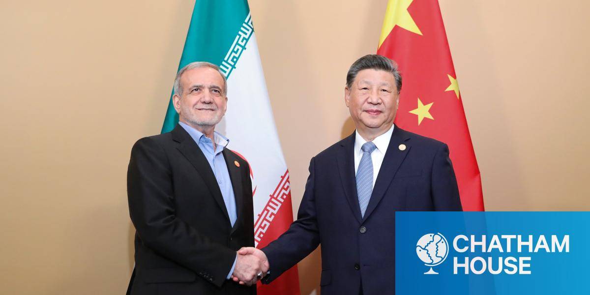 Masoud Pezeshkian and Xi Jinping