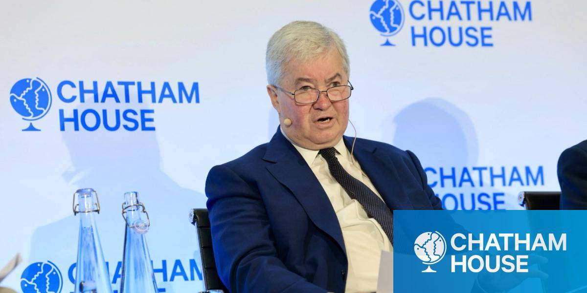 General Barrons speaking at the London Conference on 9 July